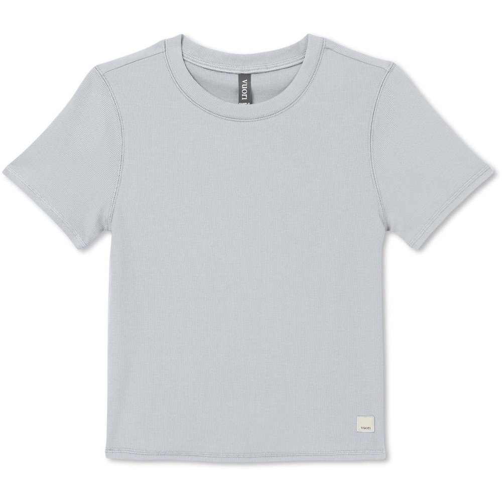 VUORI pose fitted tee xs light gray